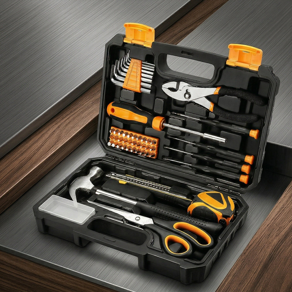 Compact Household Tool Kit with Carry Case