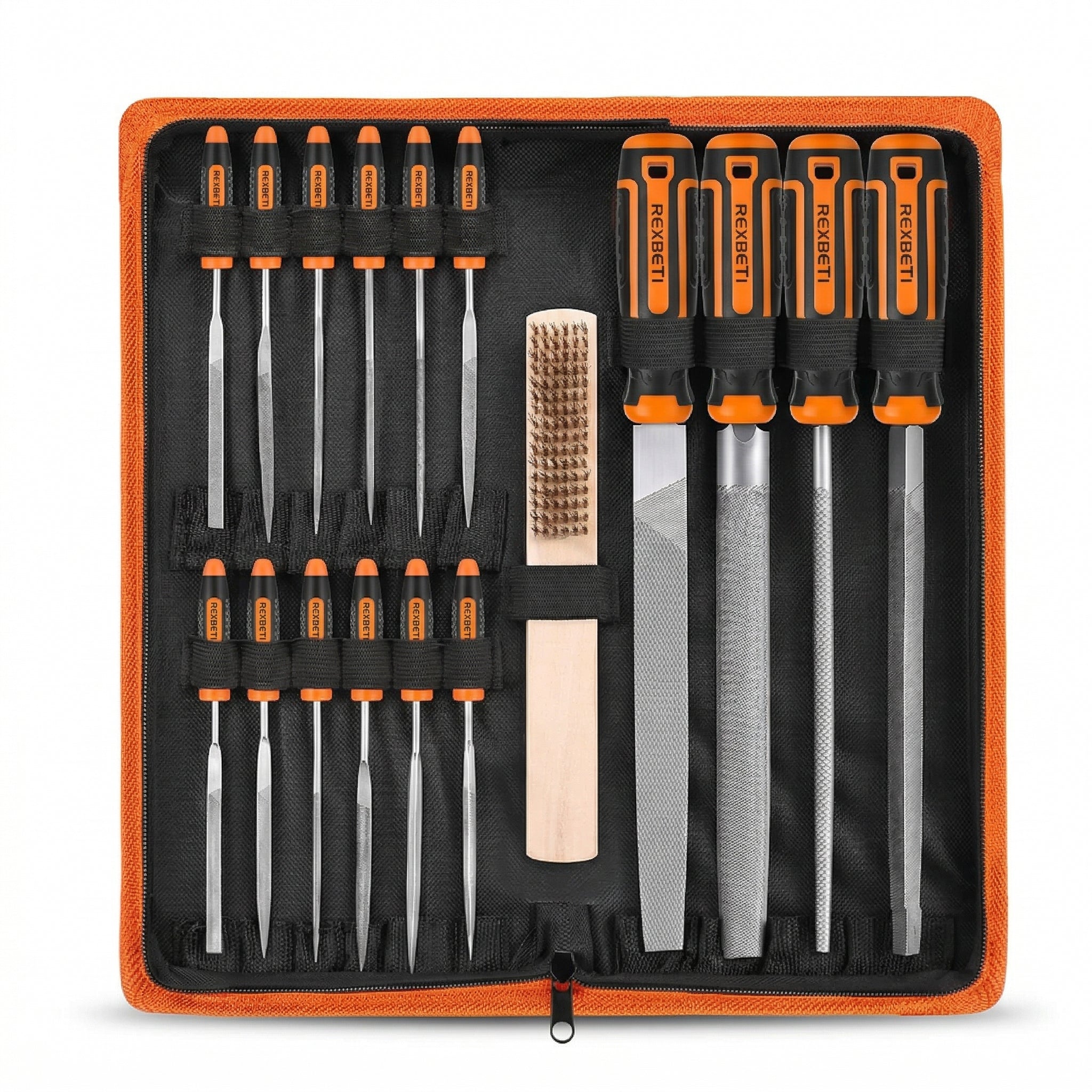 Multi-Piece Precision Hand File Set with Storage Case