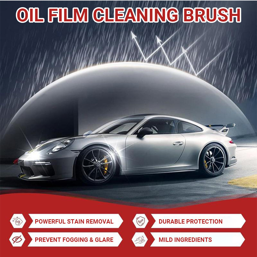 3-in-1 Glass Cleaning Paste ✨ Removes Oil Film & Grease, Water-Repellent Beading Effect up