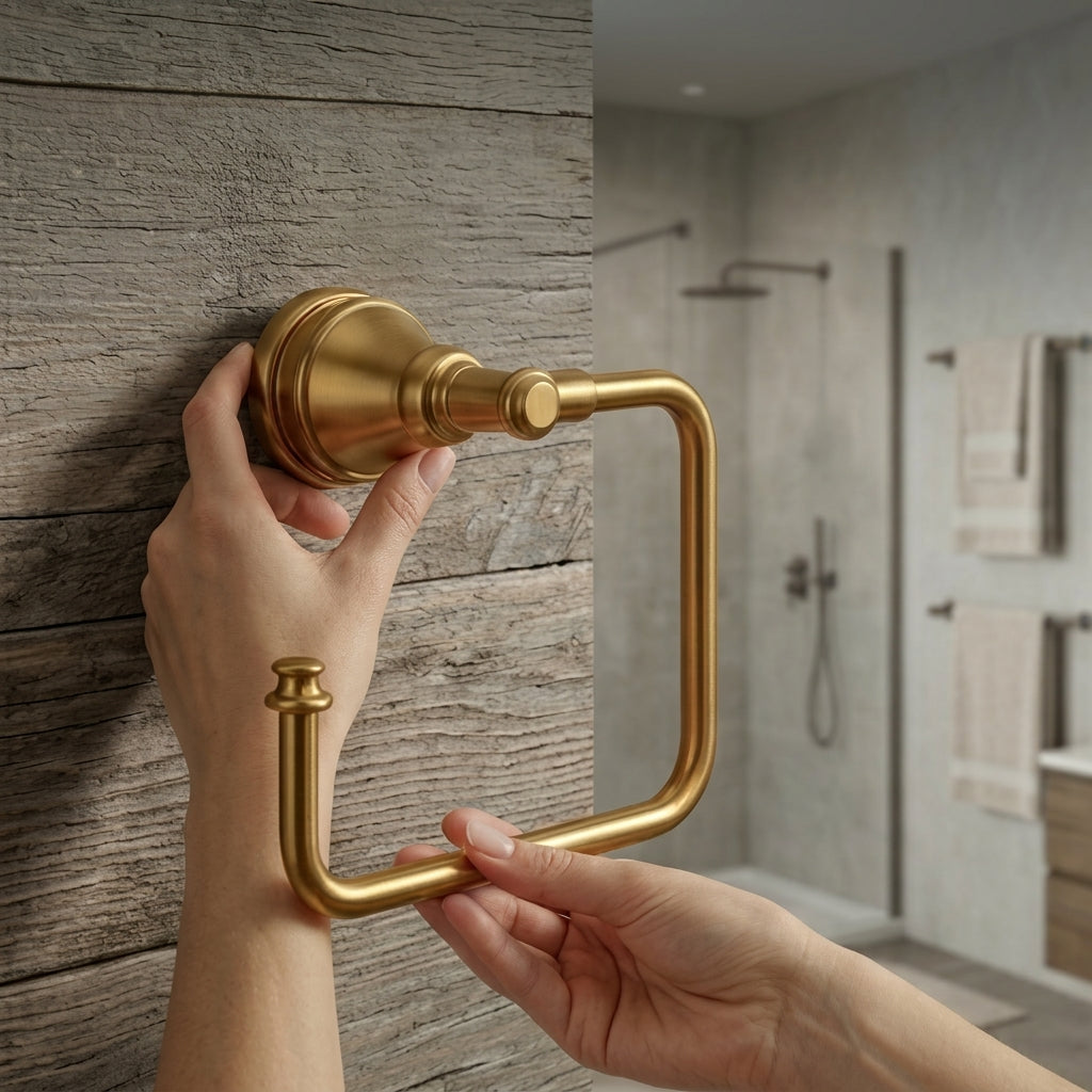 Vintage Gold Wall-Mounted Toilet Paper Holder